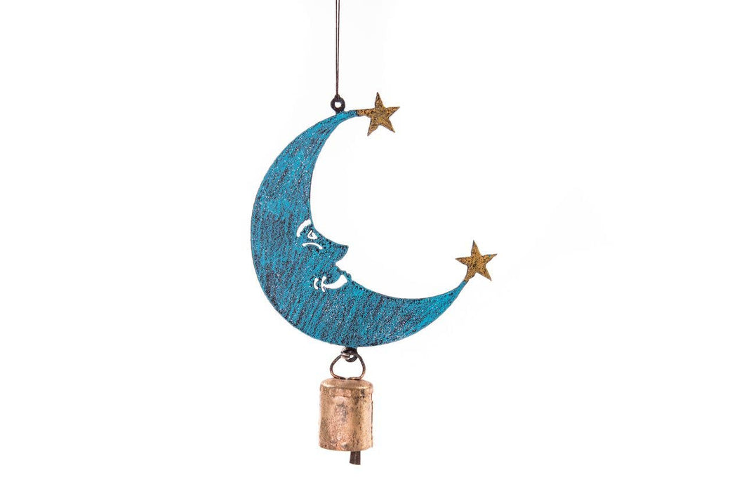 Moon Wind  Chime bell celestial Mobile Garden recycle eco US