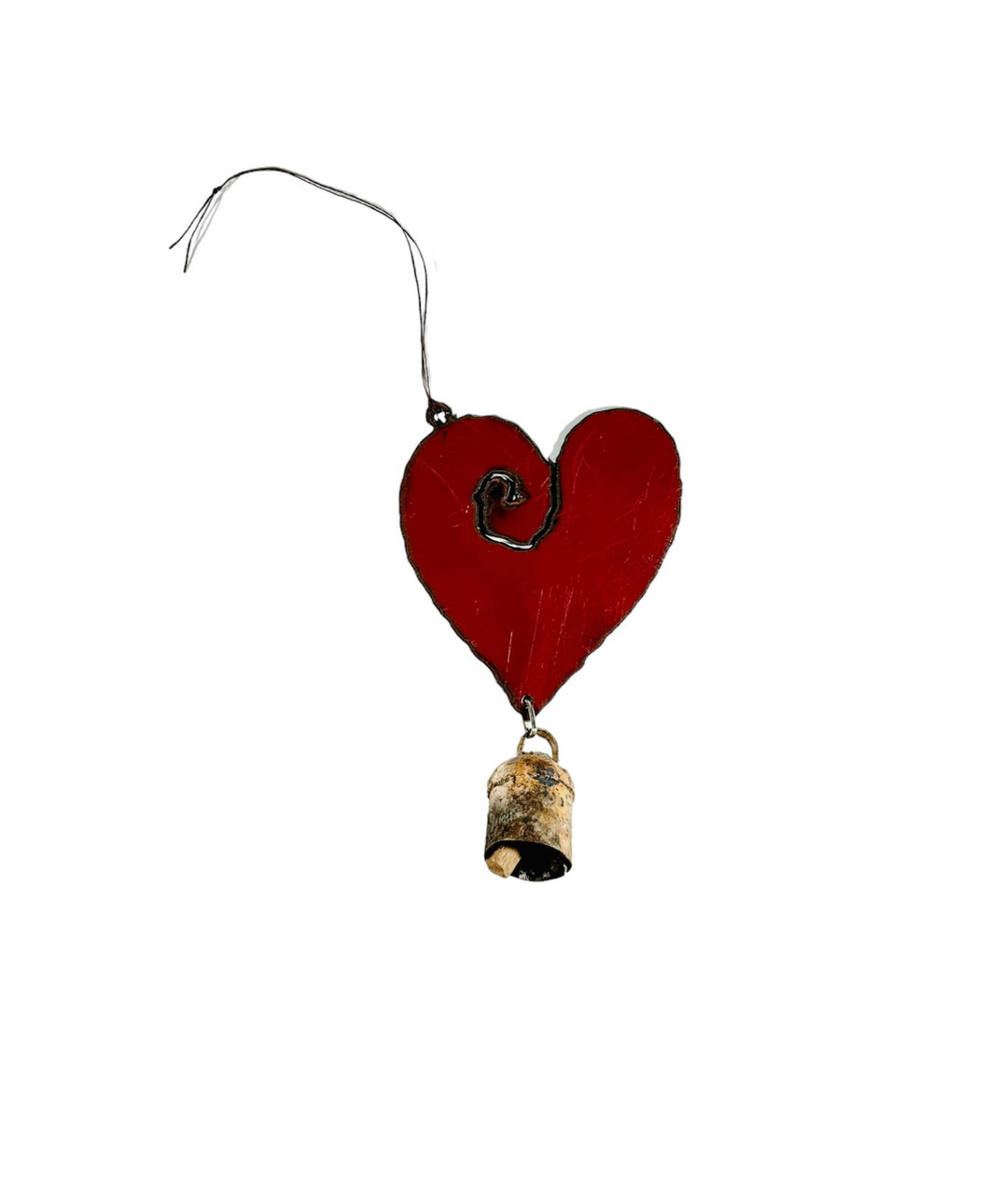 Heart Ornament Wind Chime bell Holiday décor Valentine's Day