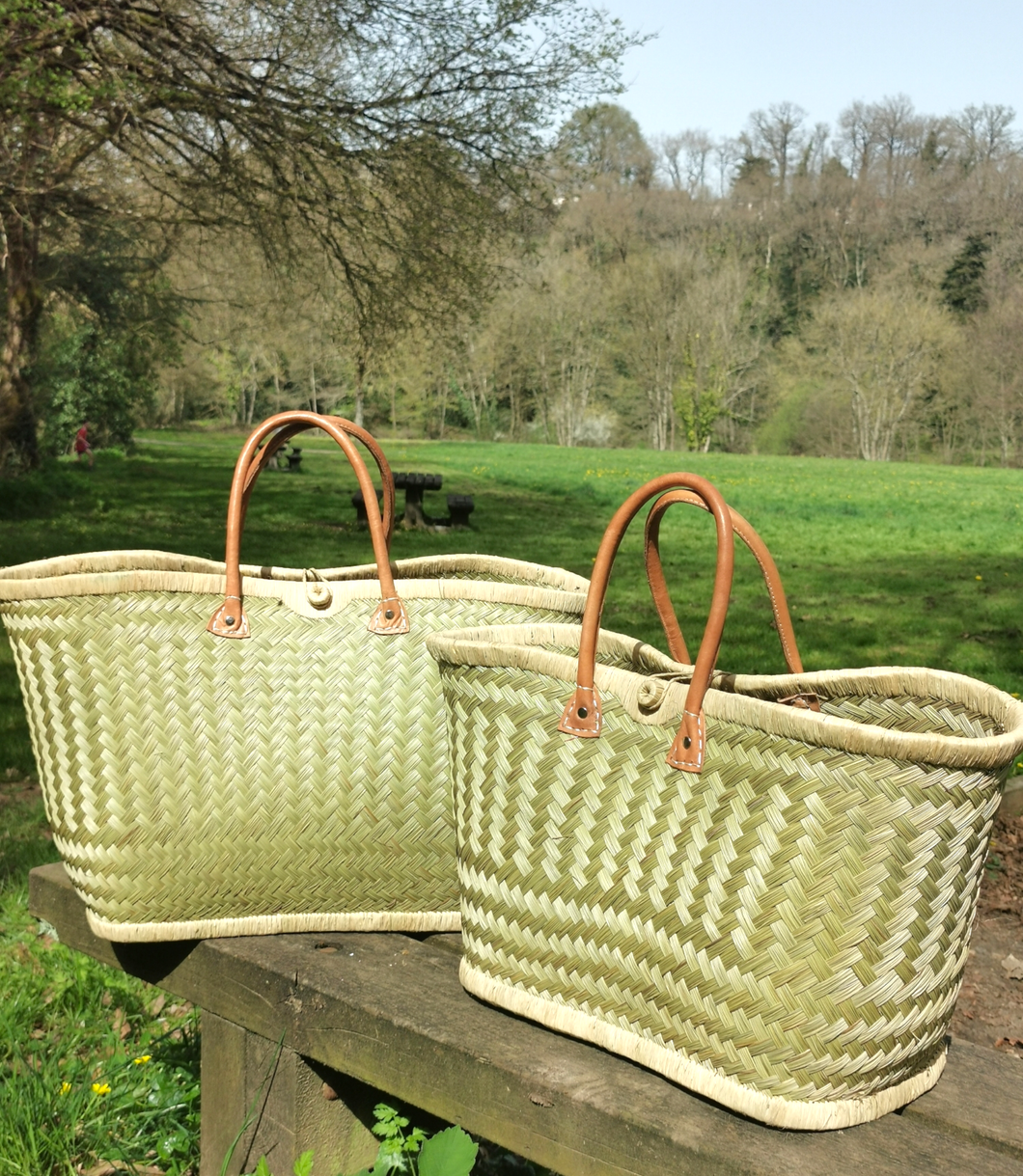 Large woven straw basket, natural tote bag, XXL Beach Bag