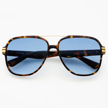 Load image into Gallery viewer, Spencer Tortoise Blue Sunglasses: Tortoise / Blue

